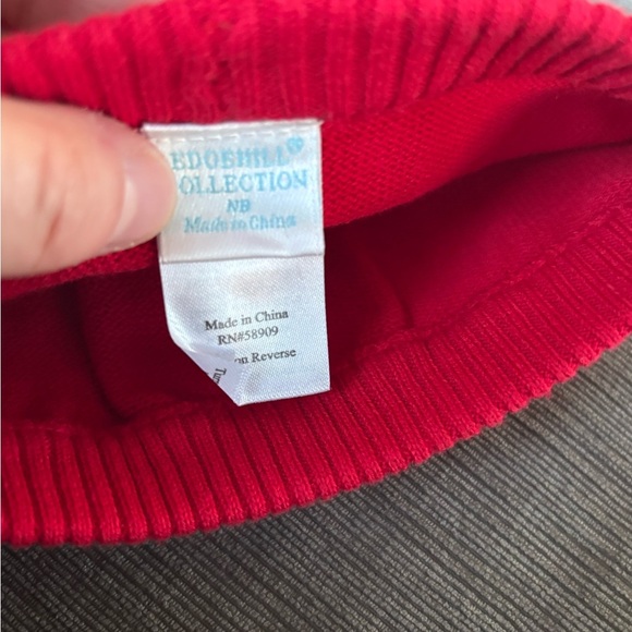 NWt Edgehill Collection newborn Boy Round Neck Long Sleeve Fairisle sweater set - Picture 5 of 8